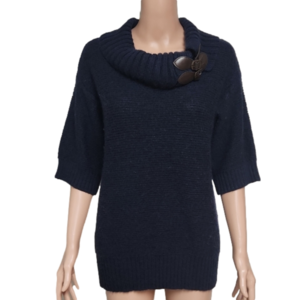 Design History quarter sleeve Long sweater (code-G064)